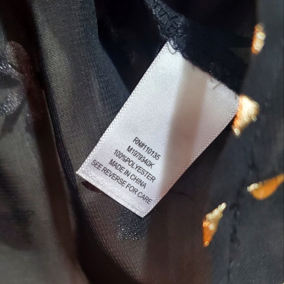 Metallic Bows Sheer Ruffled High-Low Top - Picture 4 of 6